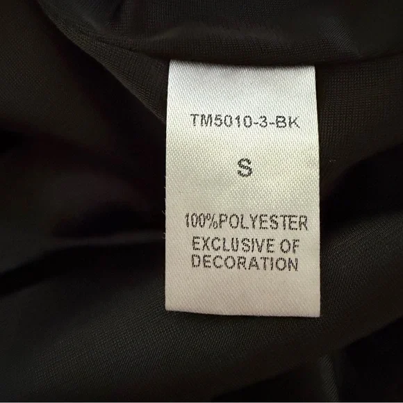 THML Black Geometric Smocked-Top Sleeveless Shift Dress Small - Picture 9 of 10